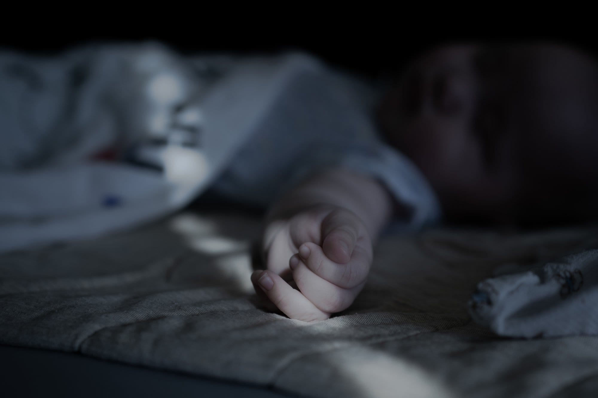 A newborn's small hand.